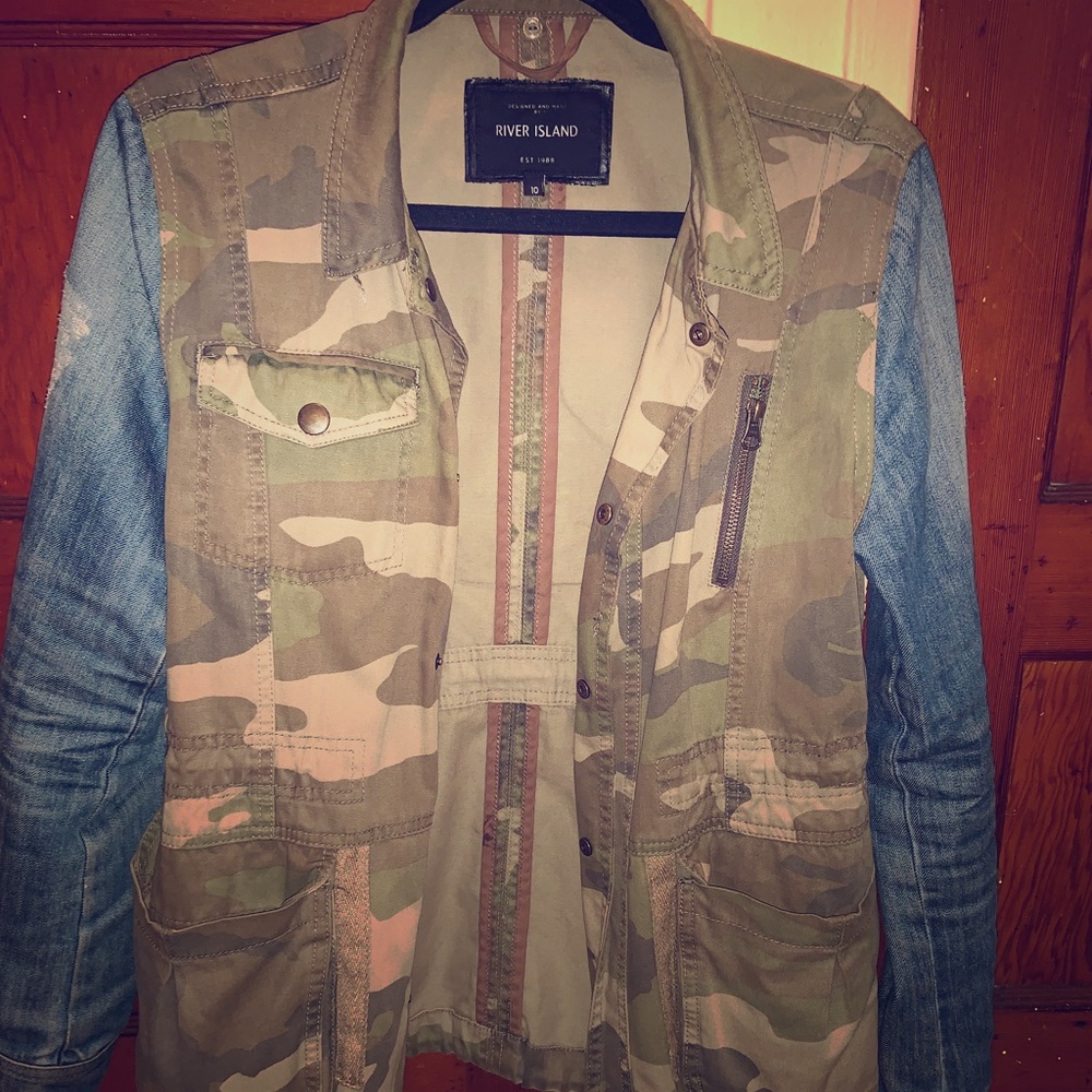 Denim camo jacket